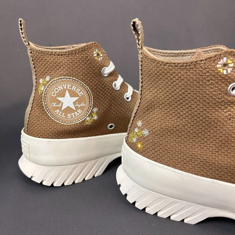 Converse Chuck Taylor All Star Lugged Autumn Embroidery Sneakers Shoes 8.5